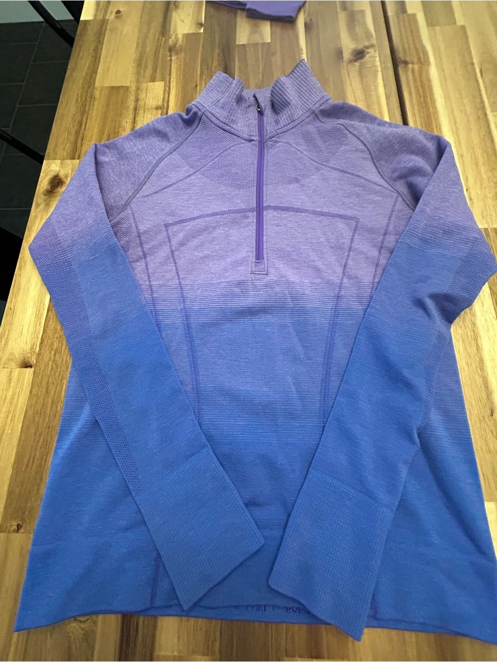 Ivivva Purple to Blue Gradient Half-Zip Pullover